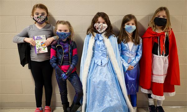 Students dressed as book characters